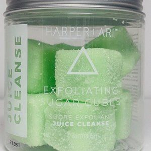 Harper + Ari Exfoliating Sugar Cubes Juice Cleanse 4oz Body Scrub NEW SUGAR CUBE